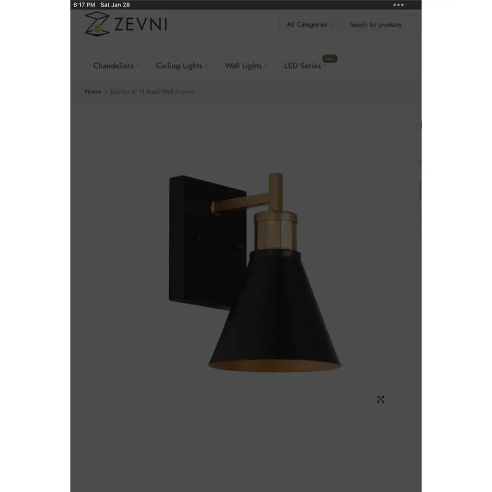 Balcher 8” Wall Sconce Lights Set Of Two